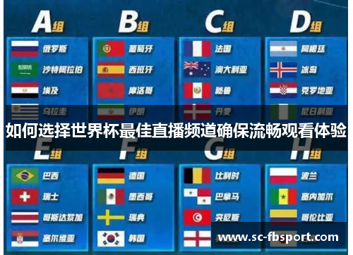 如何选择世界杯最佳直播频道确保流畅观看体验 如何选择世界杯最佳直播频道确保流畅观看体验
