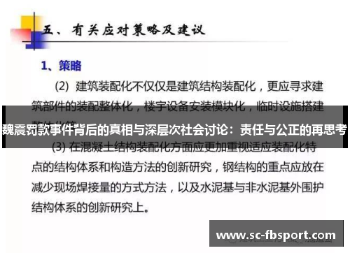 魏震罚款事件背后的真相与深层次社会讨论：责任与公正的再思考